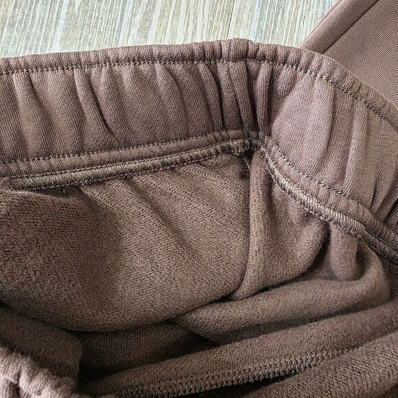 Nike Air Max High-Waisted Joggers Women's M Brown Beige Fleece New LE FB8051-237 - Picture 11 of 16